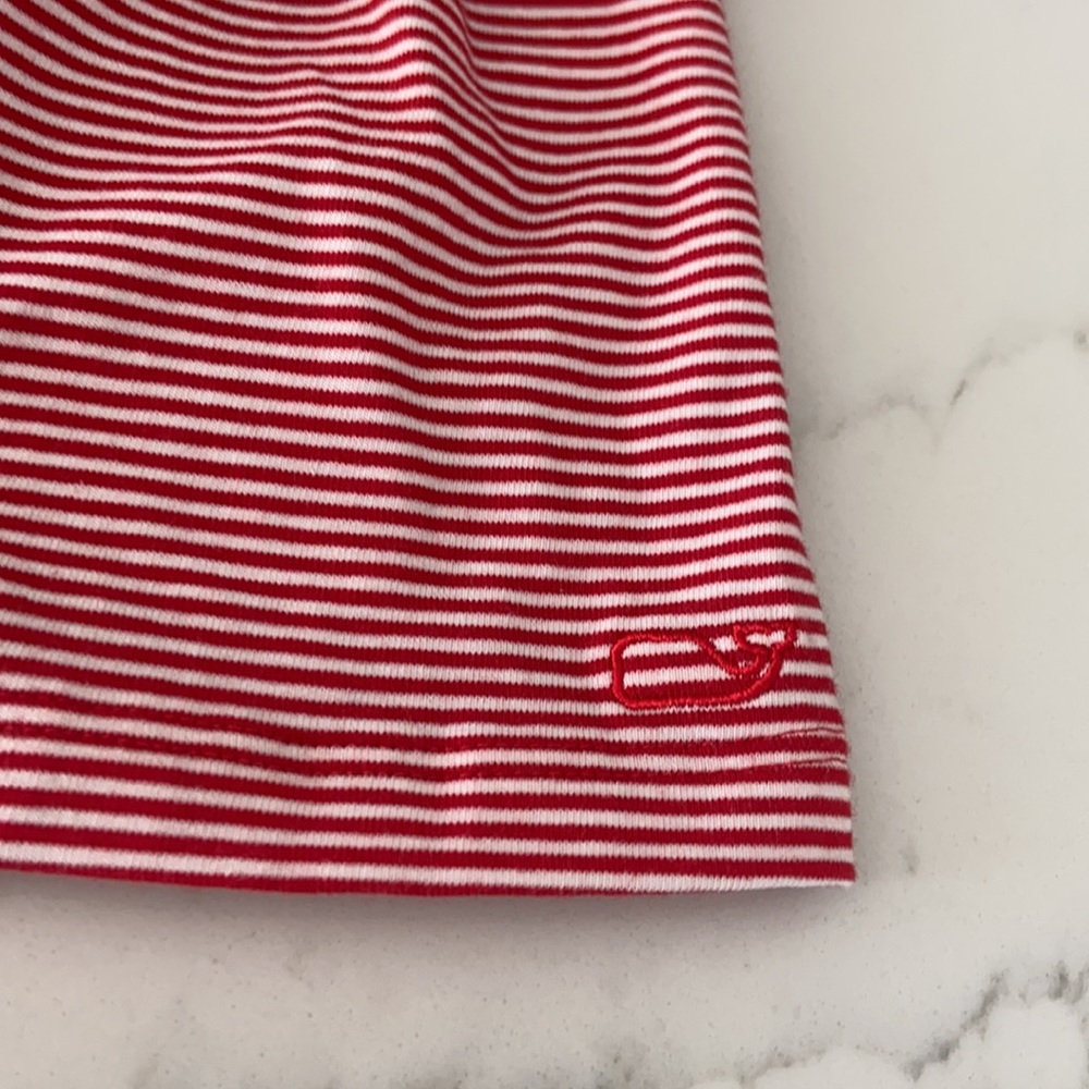 PREP STRIPE XL / 16 NWT NEW GIRLS PEPLUM TOP STRIPE EDGARTOWN CALYPSO RED WHITE - Picture 2 of 7